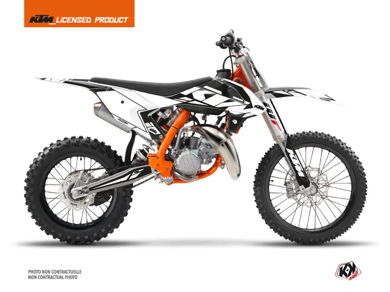 Kit de décoration Kutvek Moto cross Reflex KTM 85 SX Blanc