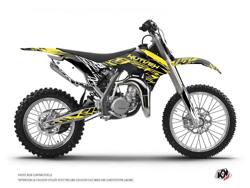 KUTVEK Eraser Fluo KTM 85 SX 모토크로스 데칼 키트 노란색