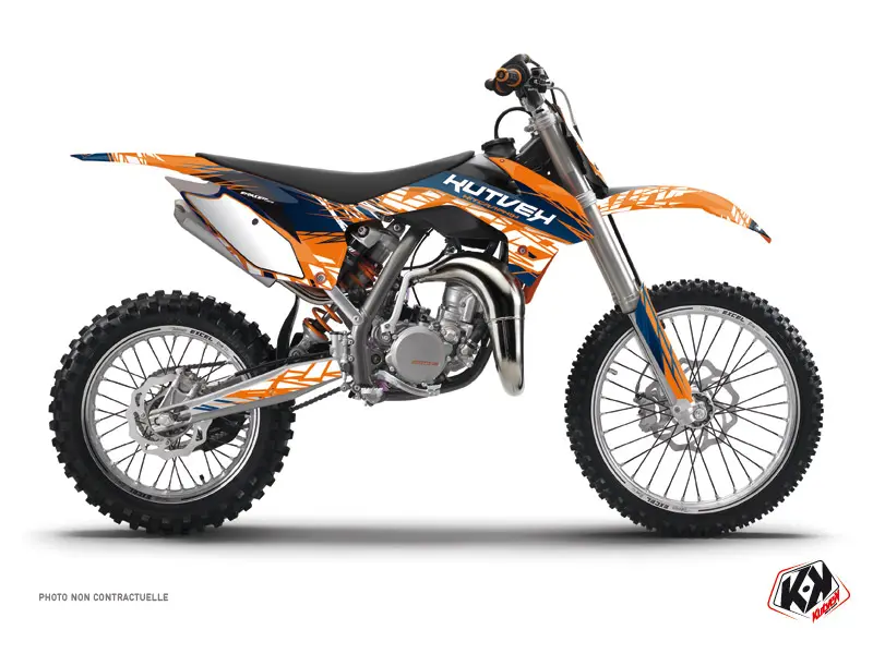 Dekorsatz Motocross Eraser KTM 85 SX Blau Orange