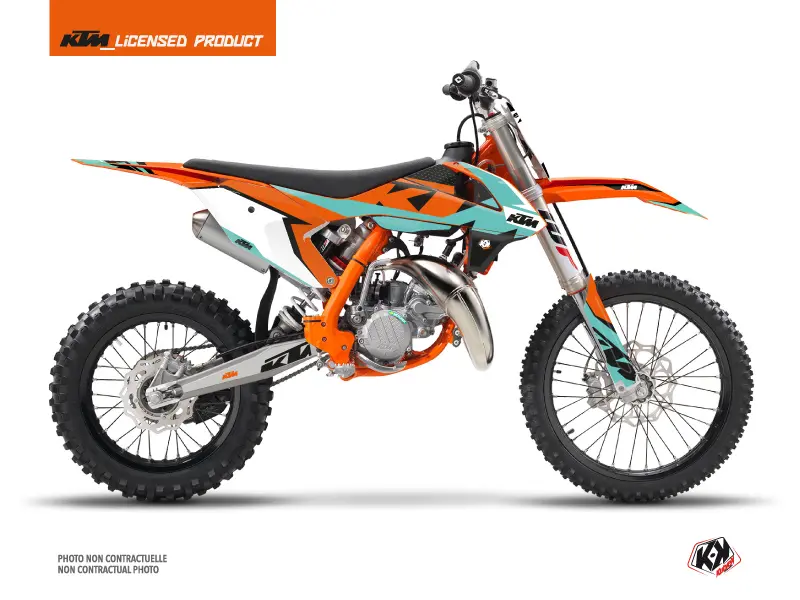 Mootorratta crossi dekoratsioonikomplekt Gravity KTM 85 SX Roheline KUTVEK