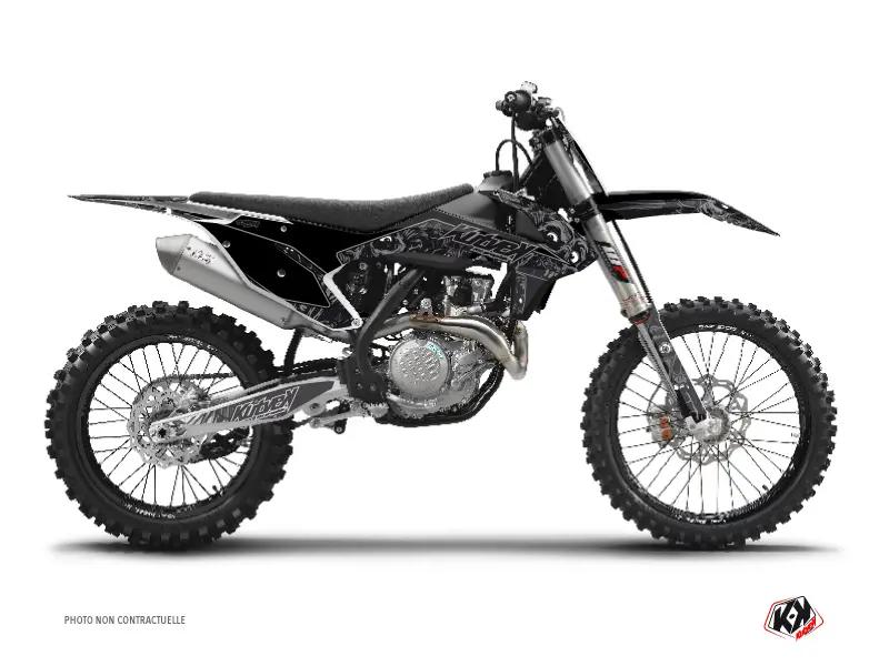Dekorsatz Motocross Zombies Dark KTM 125 SX schwarz KUTVEK