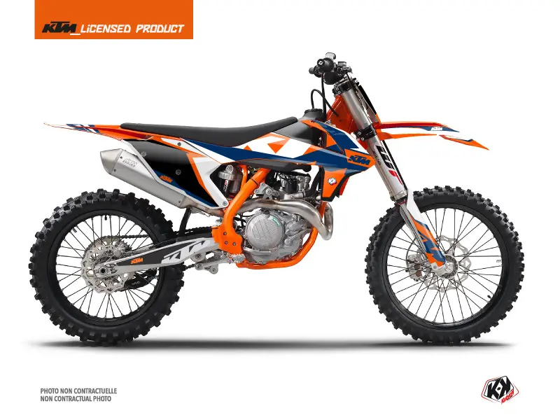 Kit plastiques Moto Cross Gravity KUTVEK KTM 125 SX Bleu