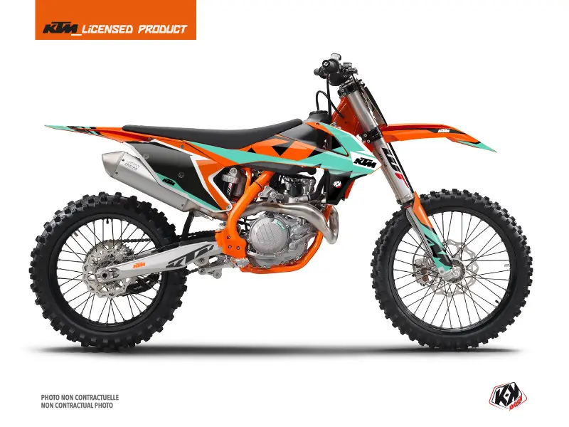 Dekorationssæt til Motocross Gravity KUTVEK KTM 125 SX Grøn