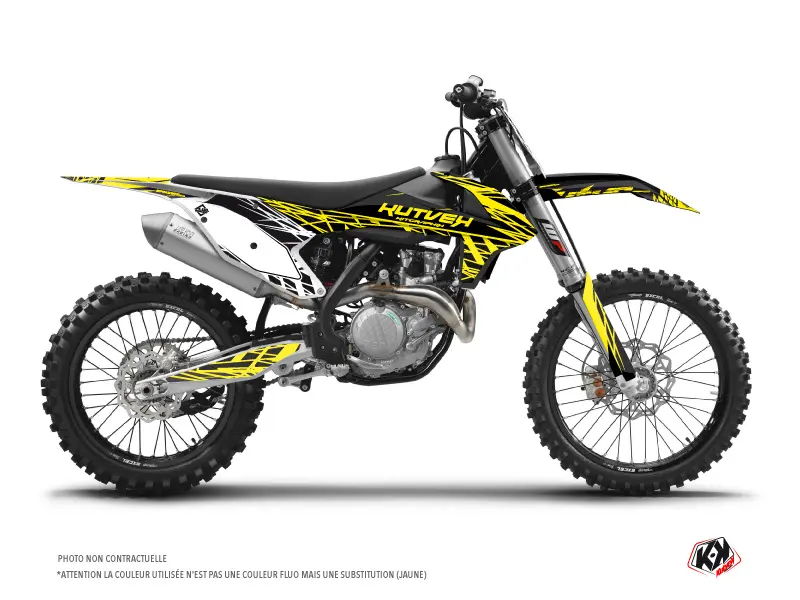 Kit Grafiche Moto-Cross Eraser Fluo KTM 125 SX Giallo KUTVEK