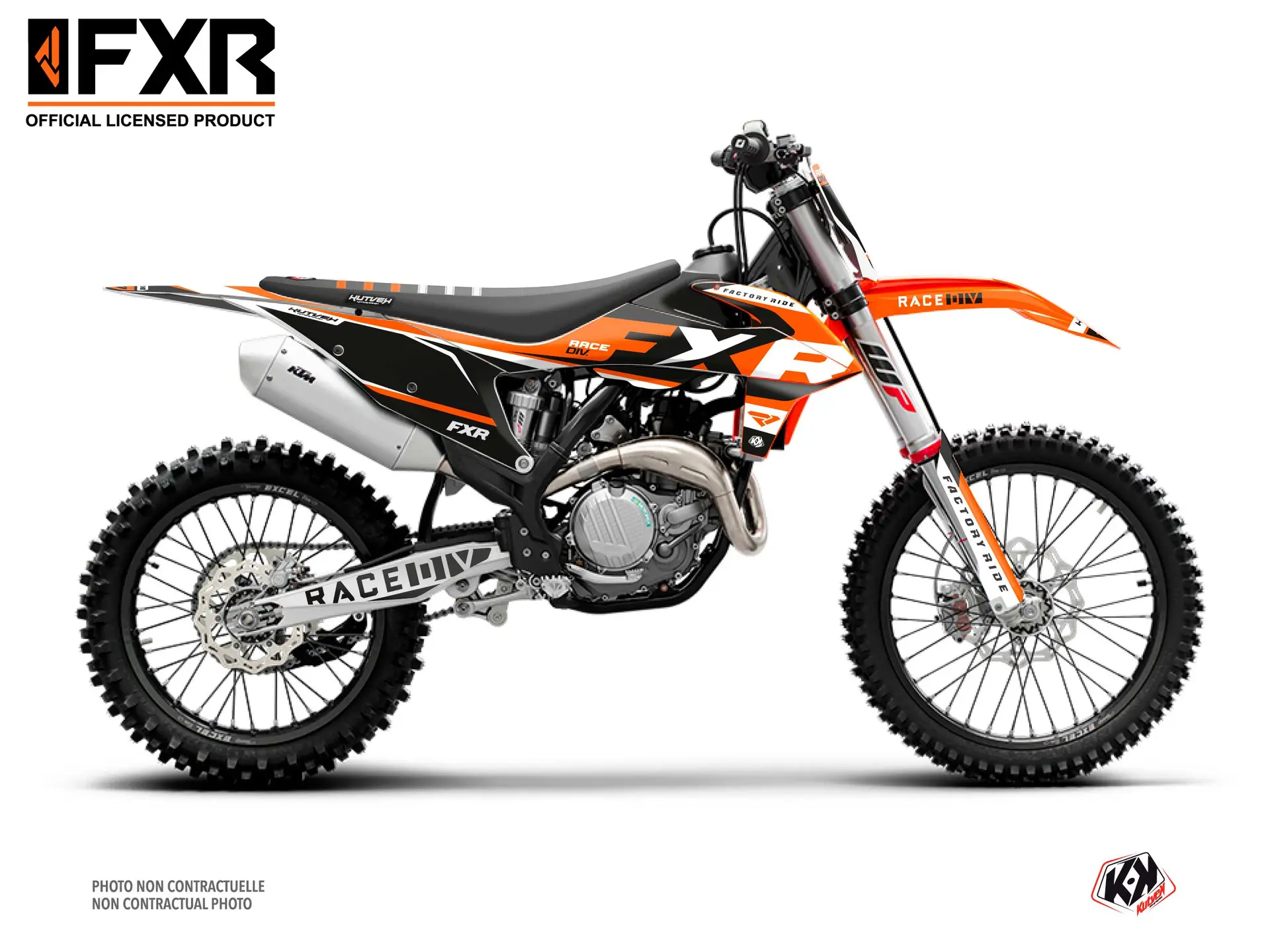 Dekorační sada pro motokros KUTVEK FXR N4 KTM 125 SX oranžová