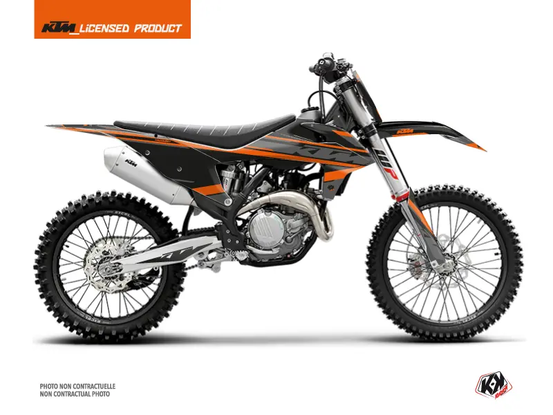Dekorsatz Motocross KUTVEK Breakout KTM 125 SX Schwarz Orange