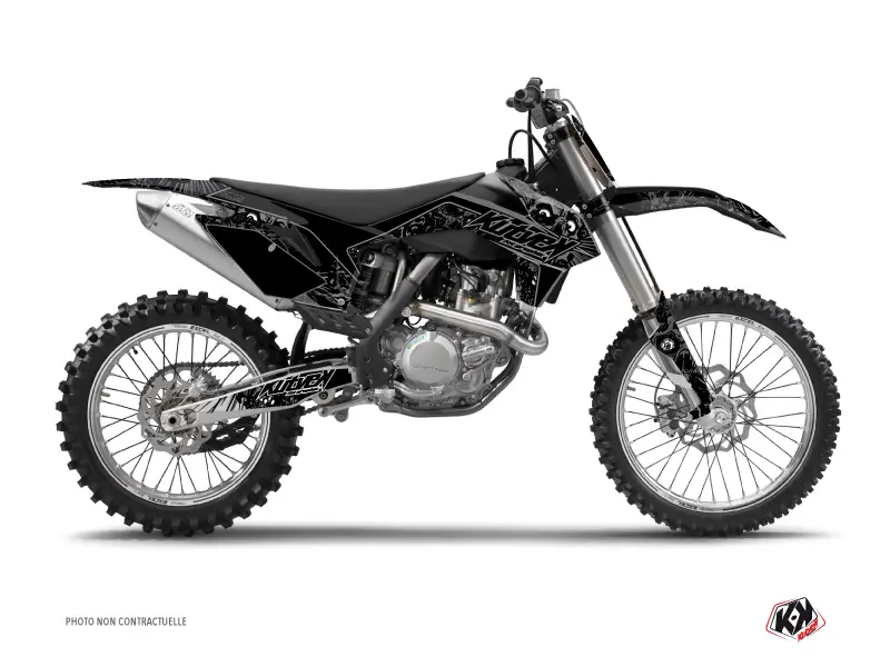 Cross Motorcycle Decal Kit Zombies Dark KTM 250 SX Black KUTVEK