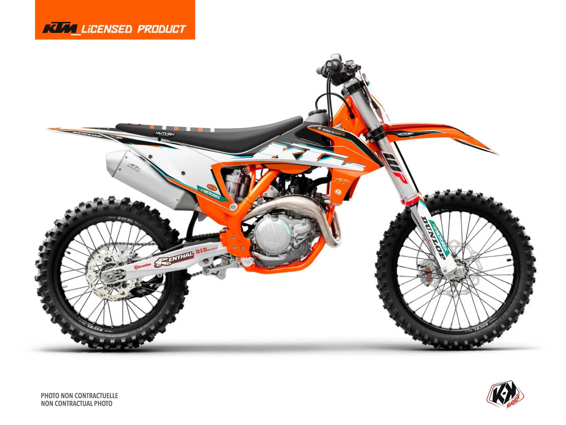 Kutvek Origin-K22 Dekorsatz KTM 250 SX schwarz