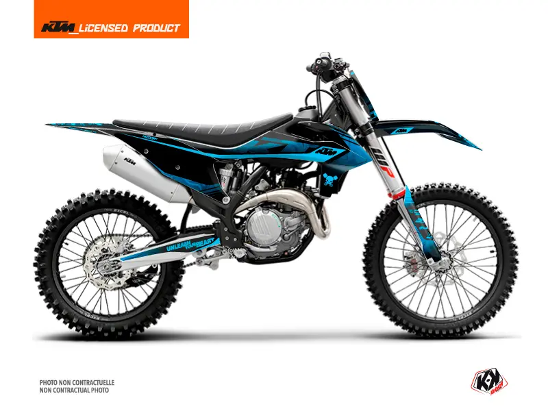 Dekorsatz Motocross Replica Thomas Corsi 2020 KTM 250 SX Schwarz Blau KUTVEK
