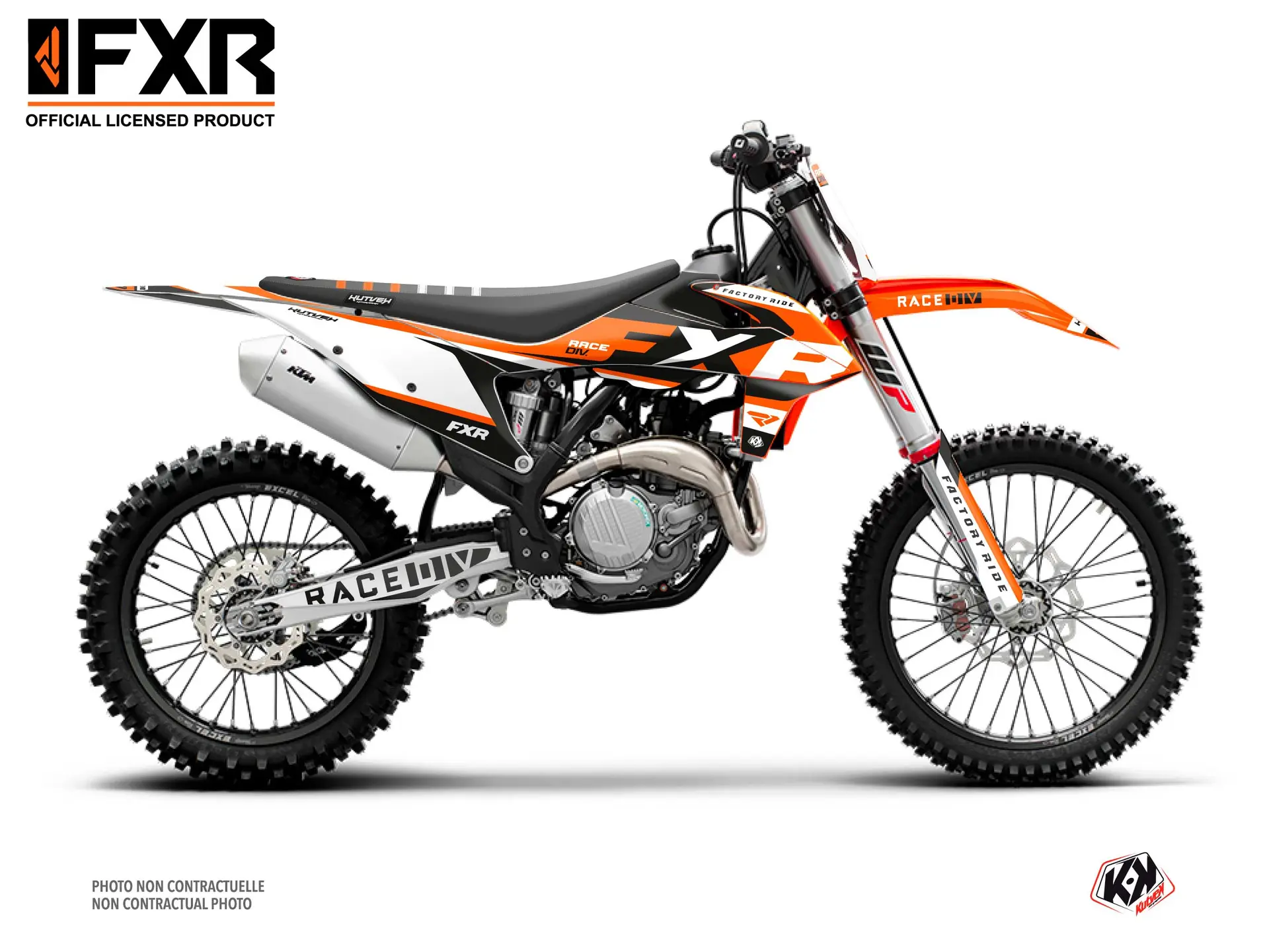 Kit Plastiques Moto Cross FXR N4 KTM 250 SX Orange KUTVEK