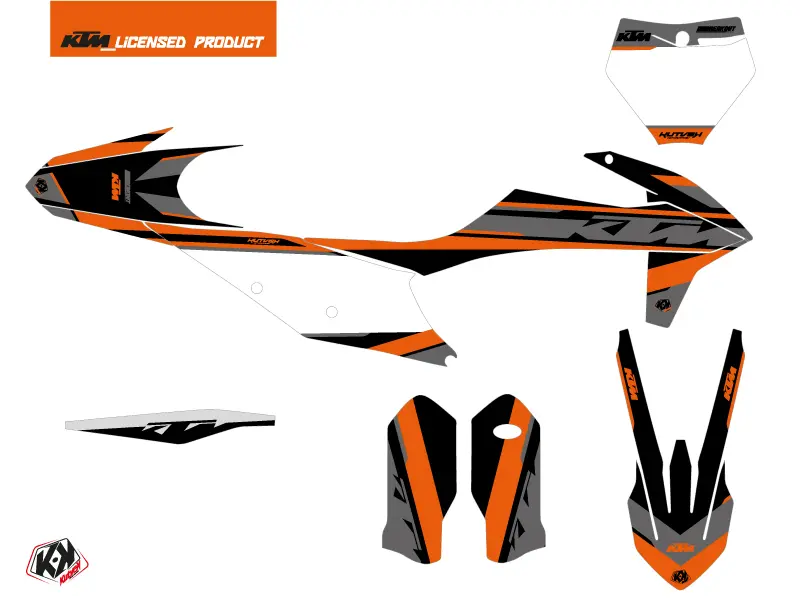 KUTVEK Breakout 越野摩托车贴花套装 KTM 250 SX 黑橙色 — 第 2 视图