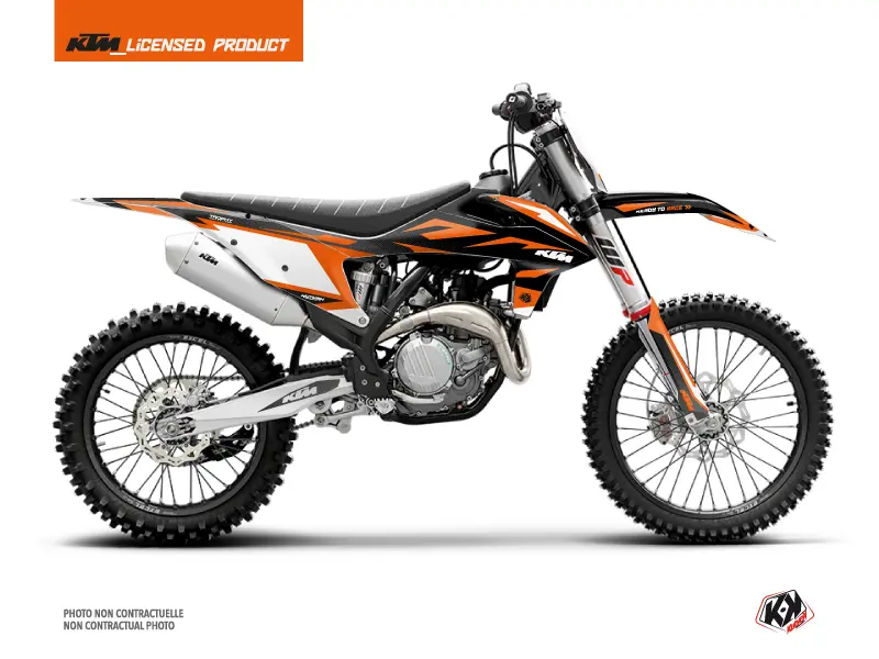 Dekorativní sada Moto Cross Trophy KTM 250 SX Černá Oranžová KUTVEK