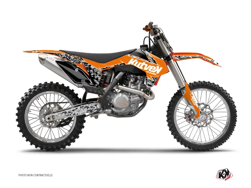Dekorační sada pro motokros Predator KTM 250 SX oranžová KUTVEK