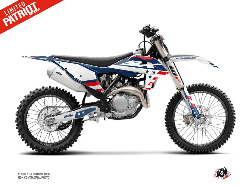 Dekorační sada pro motokros KUTVEK Patriot KTM 250 SX Modrá