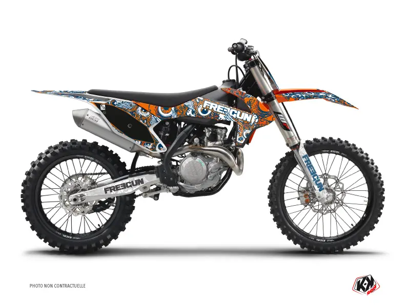 Kit plastiques Freegun Eyed KTM 250 SXF orange