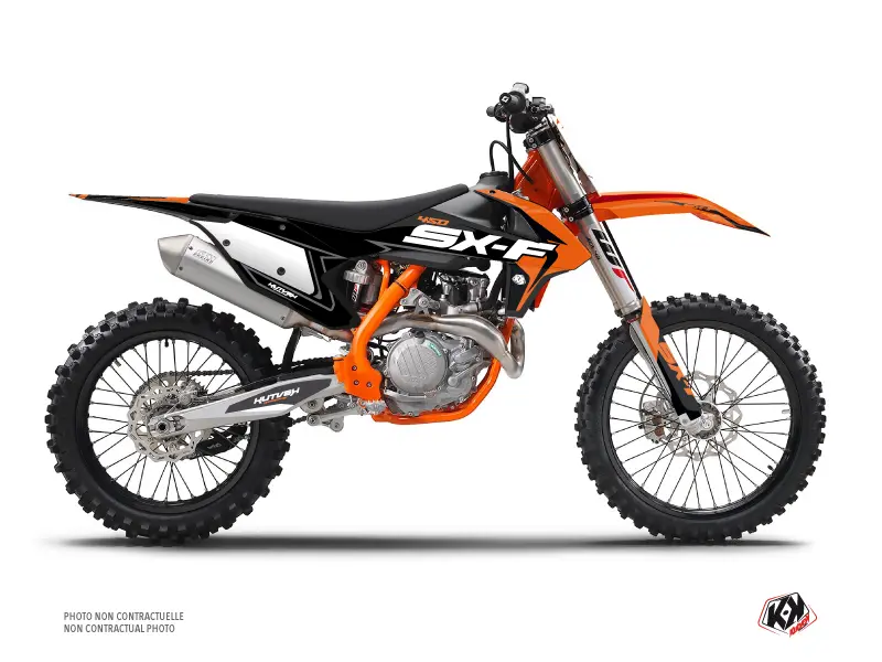 ہافٹون KTM 450 SXF بلیک اورینج KUTVEK موٹر کراس ڈیکل کٹ