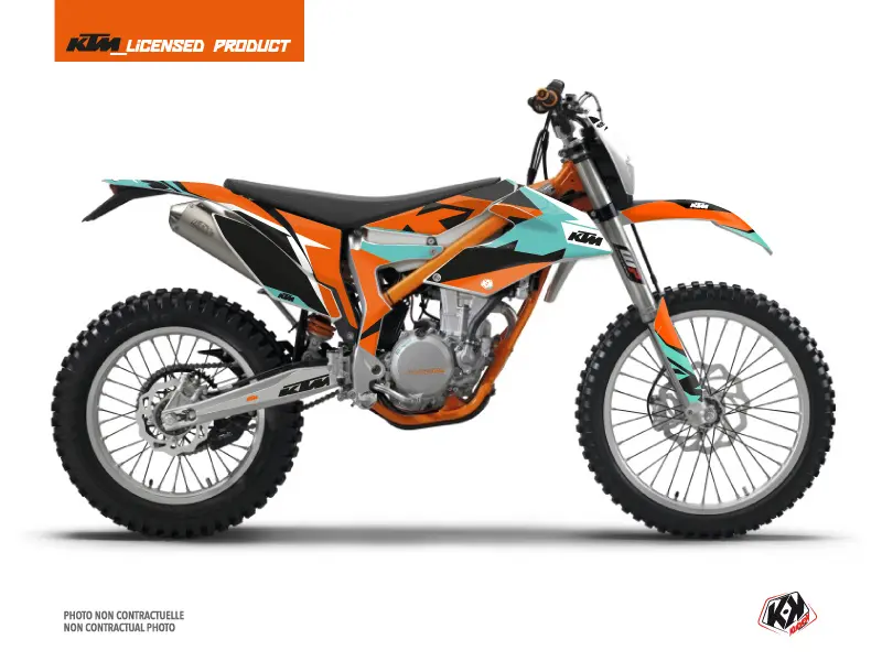 Gravity Motocross Dekorationssæt KUTVEK KTM 350 FREERIDE Grøn