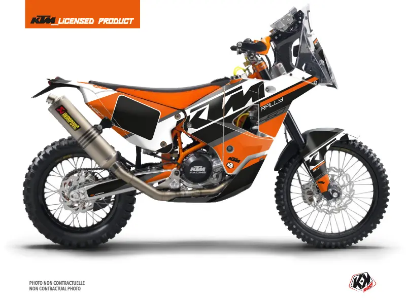 Motokrosový dekorační kit Kontrol KTM 450 Rally Orange KUTVEK