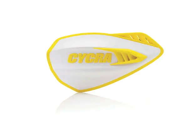 Protège-mains Cycra Cyclone Blanc/Jaune