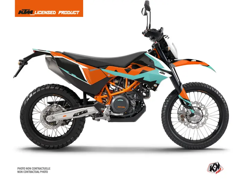 طقم كيت ديكور موتوكروس جاذبية KUTVEK لـ KTM 690 ENDURO R أخضر