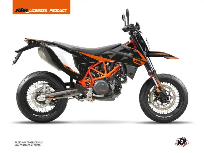 Kit Décoration Moto Cross Gravity KUTVEK KTM 690 SMC R Orange