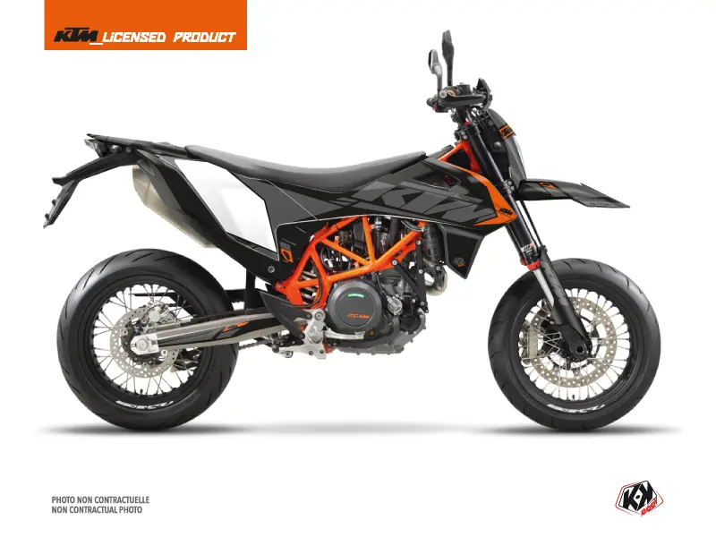 Kit décoration moto cross Reflex KTM 690 SMC R noir KUTVEK