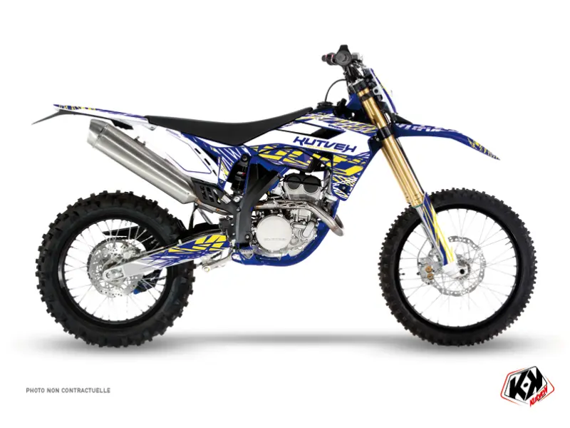 Dekorsatz Motocross Sherco SE / SEF Kutvek Eraser weiß gelb