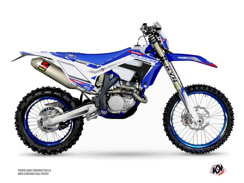 मोटरसाइकिल क्रॉस सजावट किट Skratch Sherco SE / SEF नीला KUTVEK
