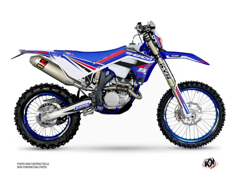 Kit de adhesivos motocross Sherco SE / SEF rojo KUTVEK