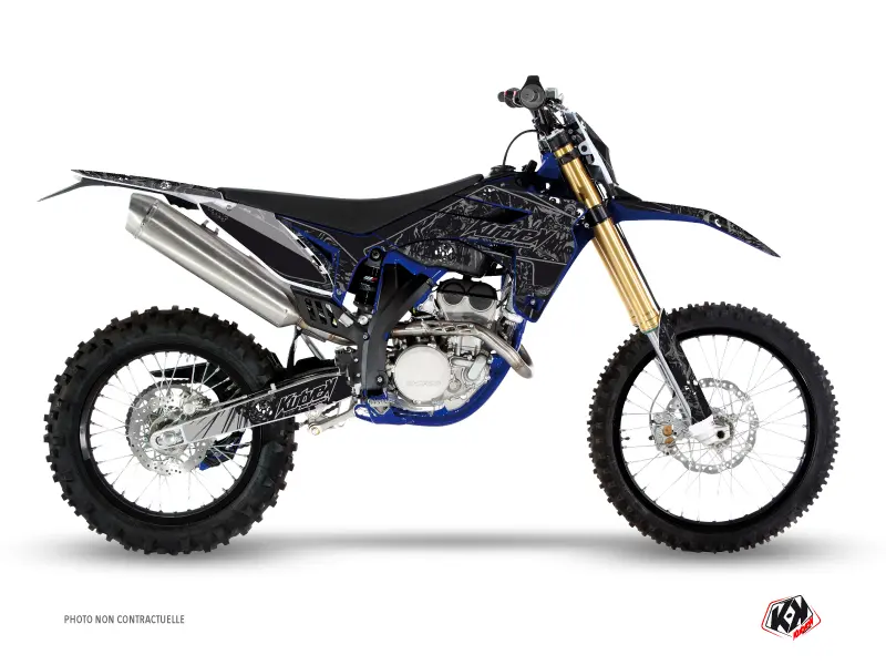 Kit Déco Moto Cross Zombies Dark Sherco 450 SEF R Noir KUTVEK