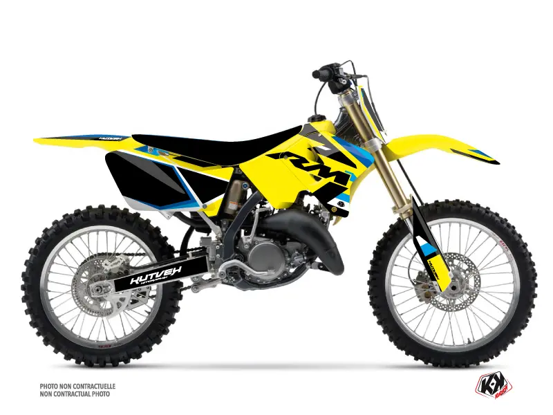 Kit de décoration moto-cross Suzuki 125 RM Bleu