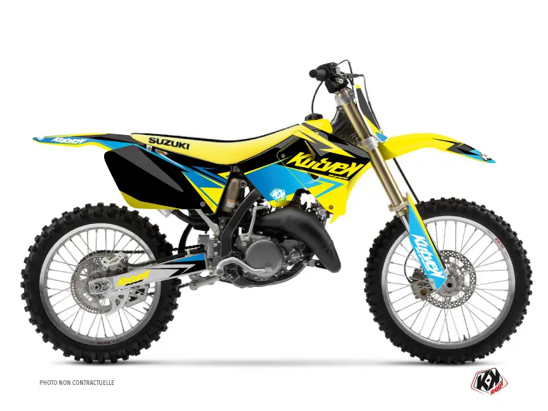 KUTVEK 贴花套装 Stage Suzuki 125 RM 黄蓝越野摩托车