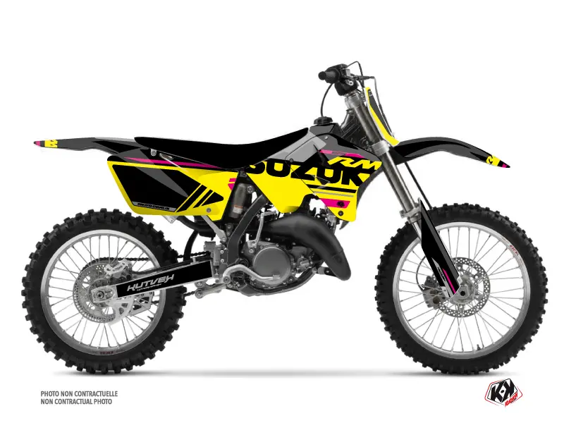 Σετ Διακόσμησης Moto Cross Suzuki 125 RM Ροζ KUTVEK