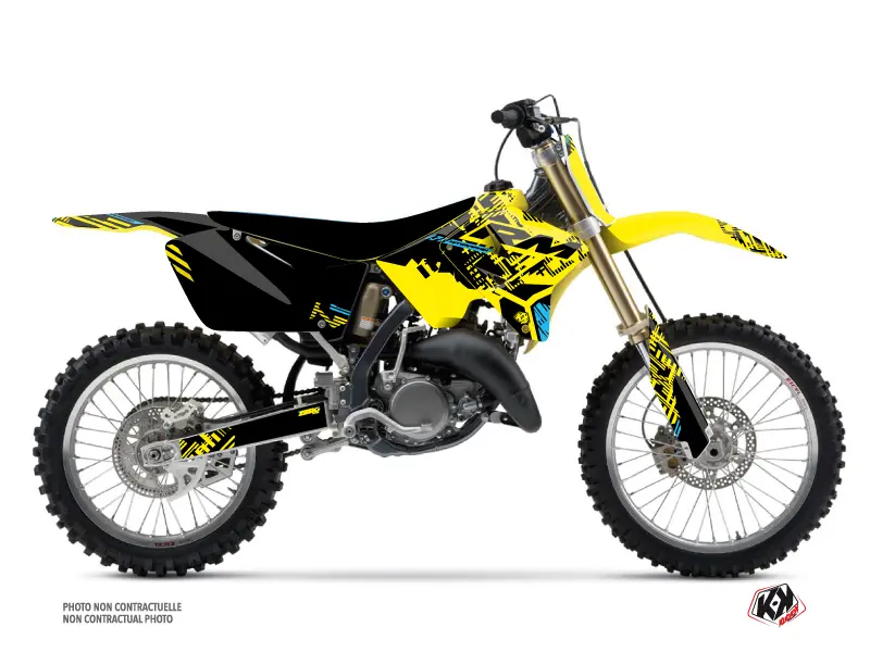 Σετ Διακόσμησης Moto Cross Zero Suzuki 125 RM Κίτρινο KUTVEK
