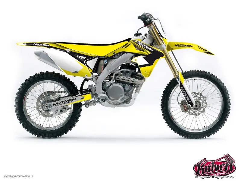 Sada dekorací pro motokros Chrono Suzuki 250 RM černá KUTVEK
