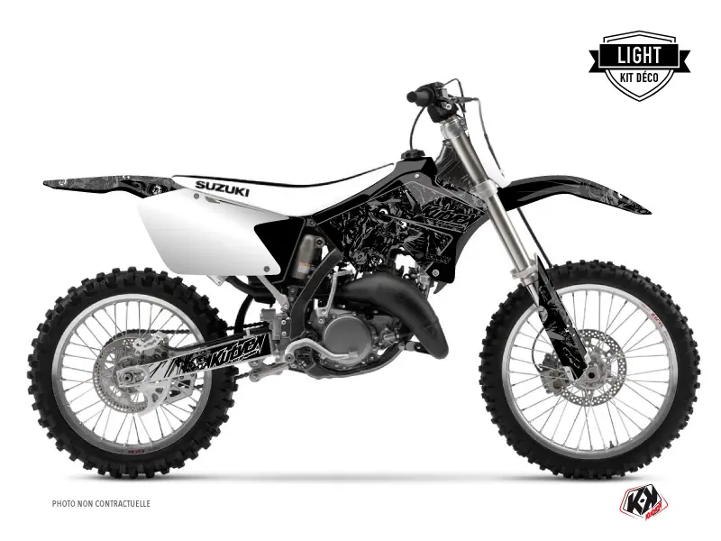 Sada polepu na motokros Zombies Dark Suzuki 250 RM černá Light KUTVEK