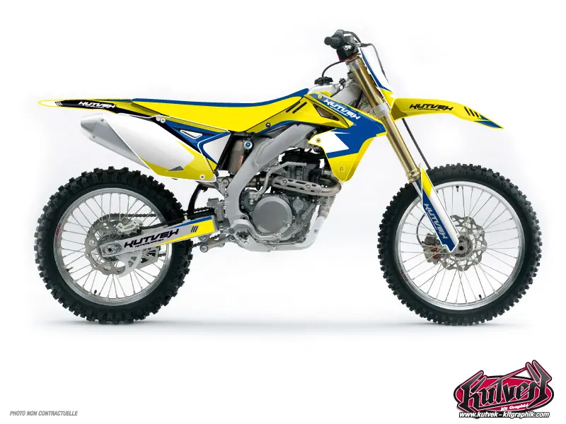 Kit plastiques motocross Chrono Suzuki 250 RM bleu KUTVEK