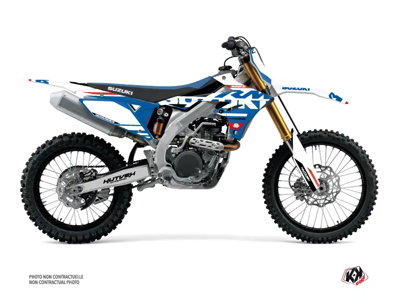 Motocross stickerset Suzuki 250 RMZ wit Kutvek