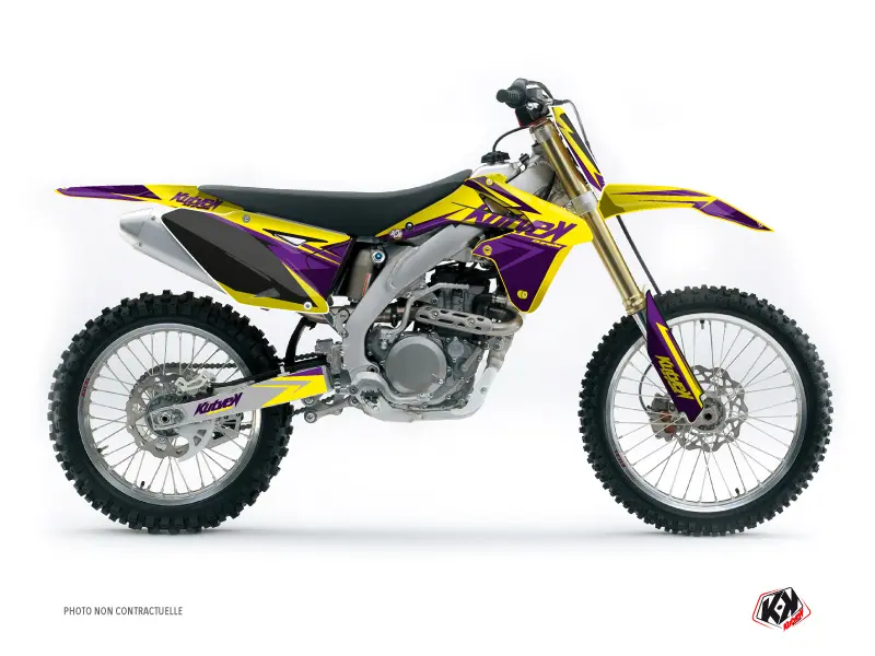 طقم تزيين دراجة كروس Stage Suzuki 250 RMZ أصفر بنفسجي KUTVEK