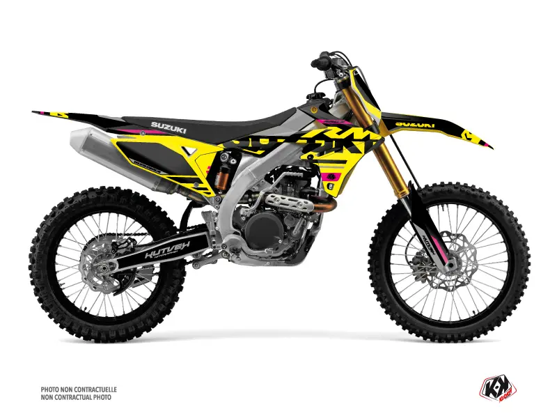 طقم ديكور دراجة كروس KUTVEK Suzuki RMZ 250 وردي