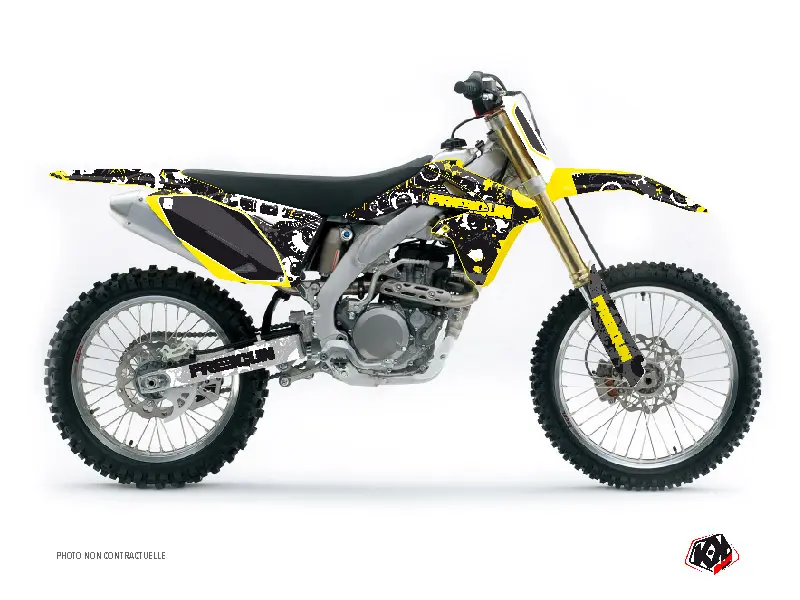Freegun Eyed Suzuki 250 RMZ হলুদ প্লাস্টিক কিট