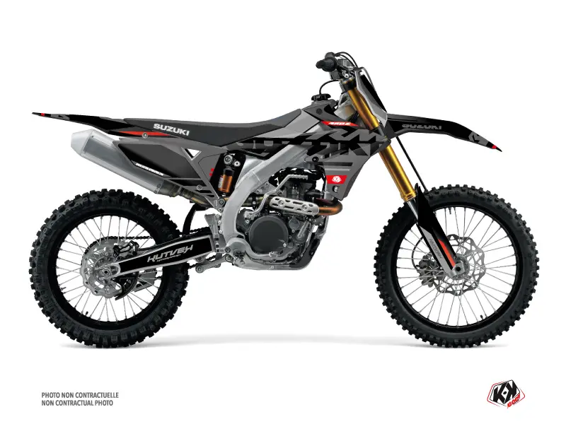 طقم بلاستيكيات زخرفة دراجة سوزوكي 450 RMZ للكروس كروس أسود KUTVEK