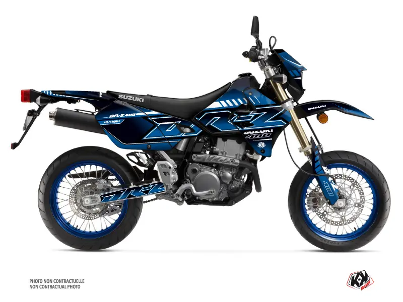 Kit de décoration Kutvek Suzuki DRZ 400 SM Bleu