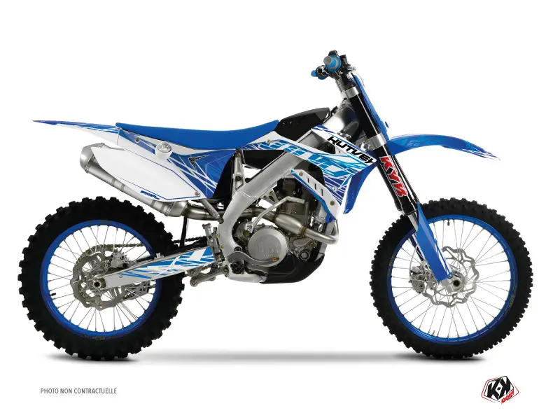 Kit Plastiques Deco Moto Cross Eraser TM MX 300 Bleu KUTVEK