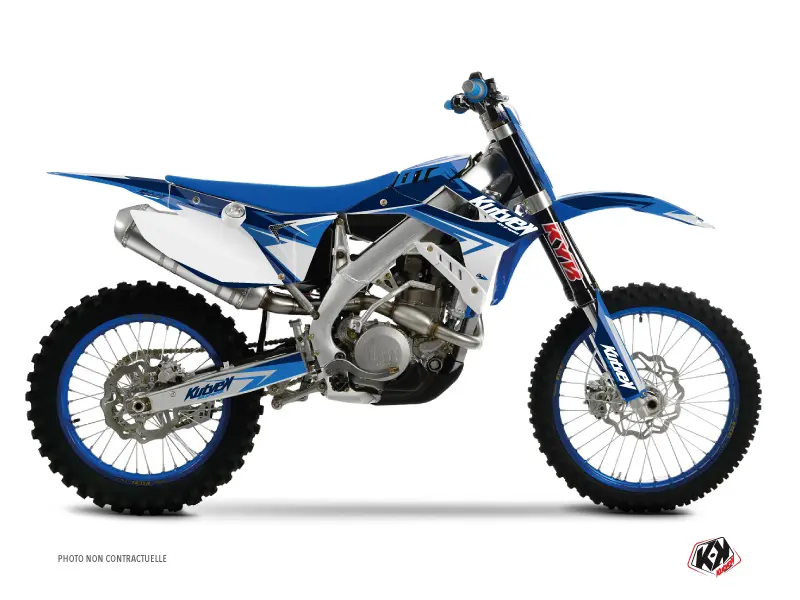KUTVEK TM MX 450 FI ステージ ブルー モトクロス デカールキット