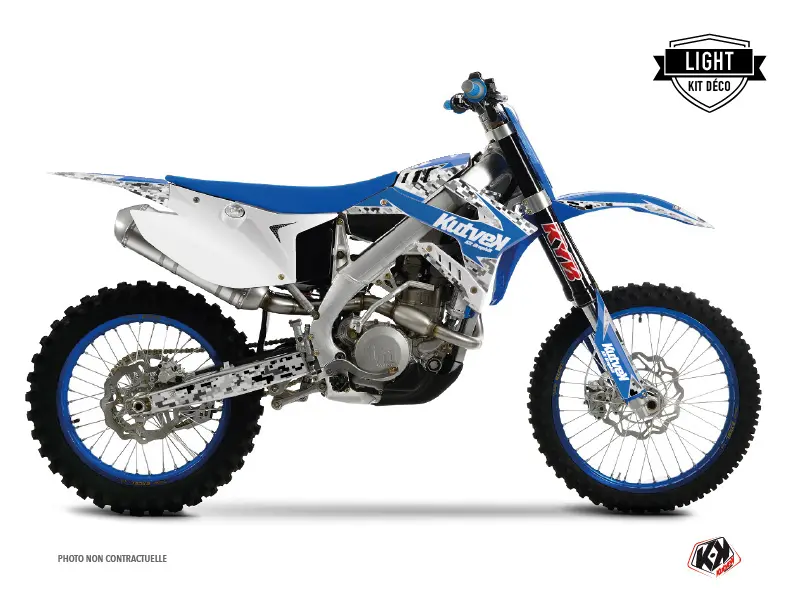 Dekorkit Motocross Predator TM EN 250 FI Ljusblå