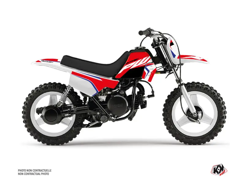 KUTVEK US Style Yamaha PW 50 Rød Motocross Dekorationssæt