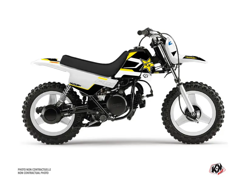Yamaha PW 50 سیاہ US سٹائل موٹو کراس ڈیکل کٹ KUTVEK