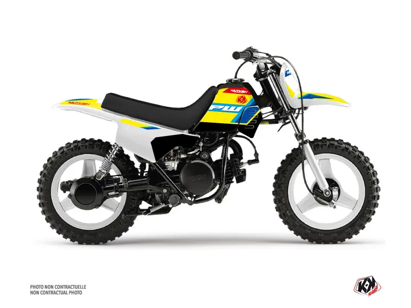 Dekorativní sada pro motokros US Style Yamaha PW 50 Žlutá KUTVEK