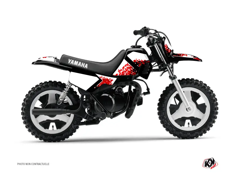 KUTVEK Yamaha PW 50 레드 Hangtown 모토크로스 그래픽 키트